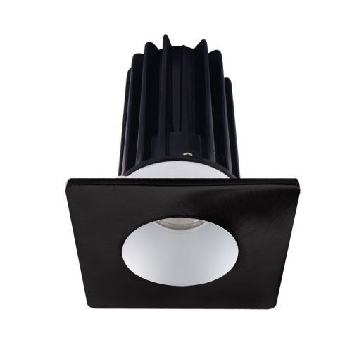 Lotus 15 Watt 2" LED Recessed Downlight - Alzak Reflector - Square Black Trim - 24° - 2700K - 980 Lumens - 120V