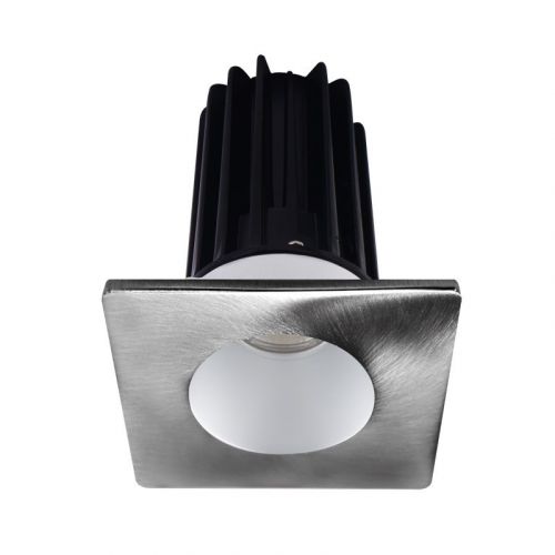 Lotus 15 Watt 2" LED Recessed Downlight - Alzak Reflector - Square Chrome Trim - 24° - 3000K - 1,000 Lumens - 120V