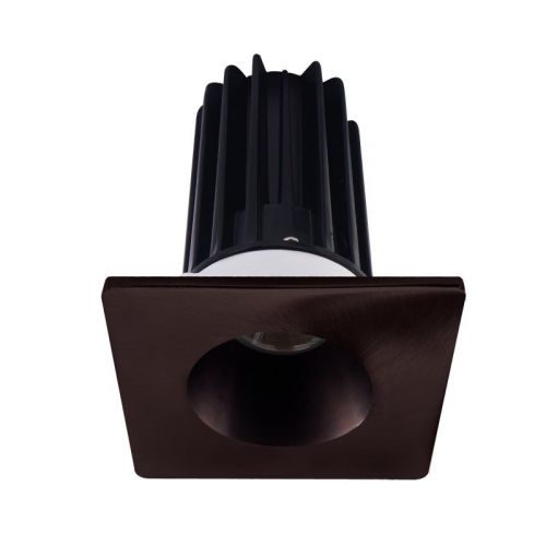 Lotus 8 Watt 2" LED Recessed Downlight - Bronze Reflector - Square Bronze Trim - 24° - 3000K - 600 Lumens - 120V