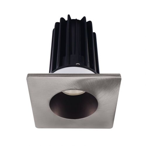 Lotus 15 Watt 2" LED Recessed Downlight - Bronze Reflector - Square Brushed Nickel Trim - 24° - 3000K - 1,000 Lumens - 120V