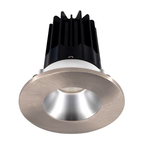 Lotus 15 Watt 2" LED Recessed Downlight - Alzak Reflector - Brushed Nickel Trim - 24° - 3000K - 1,000 Lumens - 120V