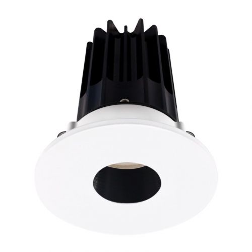 Lotus 8 Watt 2" LED Recessed Downlight - Black Reflector - White Pinhole Trim - 4000K - 620 Lumens - 120V