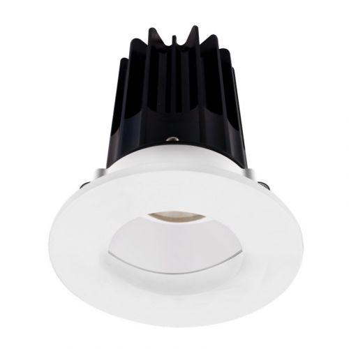 Lotus 8 Watt 2" LED Recessed Downlight - White Reflector - White Wall Wash Trim - 4000K - 620 Lumens - 120V