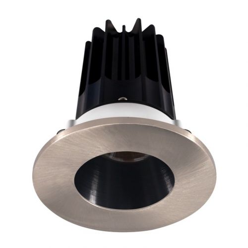 Lotus 15 Watt 2" LED Recessed Downlight - Black Reflector - Brushed Nickel Trim - 24° - 3000K - 1,000 Lumens - 120V