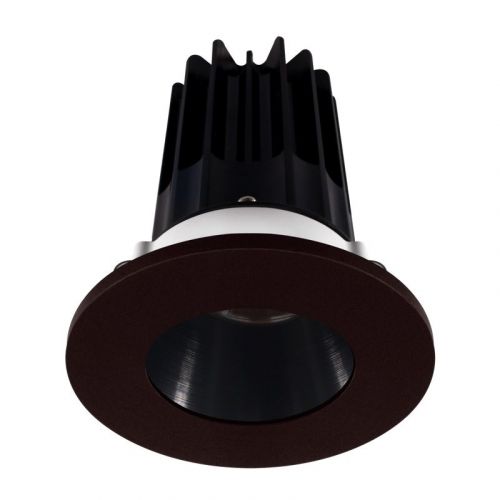 Lotus 8 Watt 2" LED Recessed Downlight - Black Reflector - Bronze Trim - 24° - 4000K - 620 Lumens - 120V