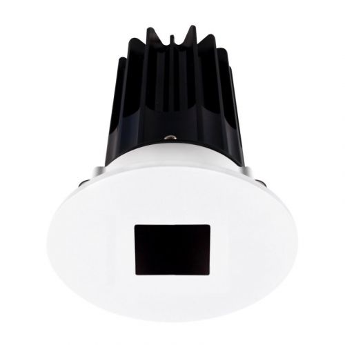 Lotus 8 Watt 2" LED Recessed Downlight - Bronze Reflector - White Square Pinhole Trim - 2700K - 580 Lumens - 120V