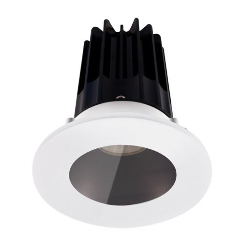 Lotus 8 Watt 2" LED Recessed Downlight - Bronze Reflector - White Shower Trim - 4000K - 620 Lumens - 120V