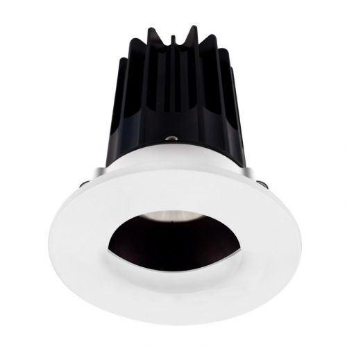 Lotus 15 Watt 2" LED Recessed Downlight - Bronze Reflector - White Wall Wash Trim - 3000K - 1,000 Lumens - 120V