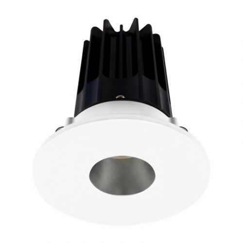 Lotus 15 Watt 2" LED Recessed Downlight - Chrome Reflector - White Pinhole Trim - 4000K - 1,020 Lumens - 120V