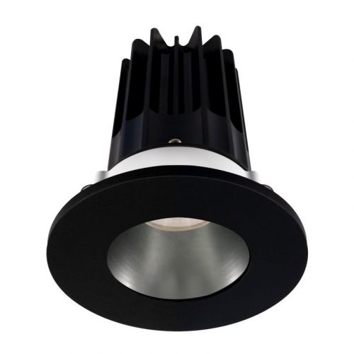 Lotus 8 Watt 2" LED Recessed Downlight - Chrome Reflector - Black Trim - 38º - 4000K - 620 Lumens - 120V