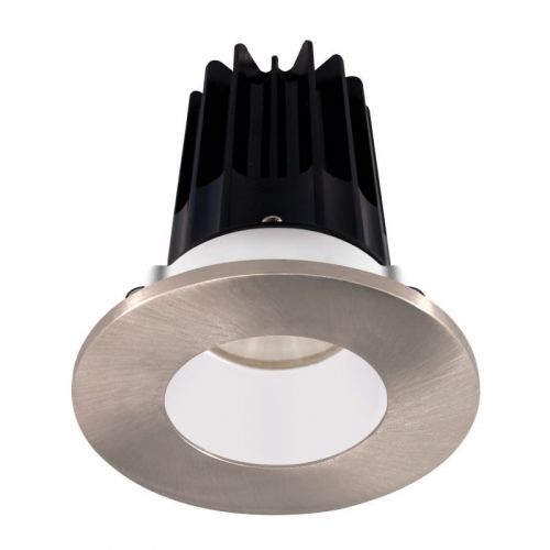 Lotus 15 Watt 2" LED Recessed Downlight - White Reflector - Brushed Nickel Trim - 24° - 4000K - 1,020 Lumens - 120V