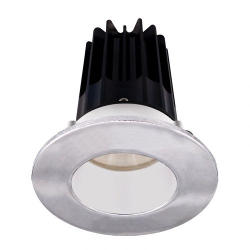 Lotus 15 Watt 2" LED Recessed Downlight - White Reflector - Chrome Trim - 24° - 2700K - 980 Lumens - 120V