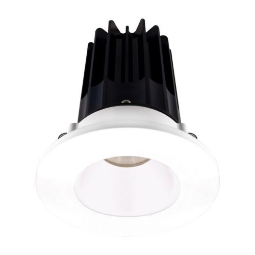 Lotus 15 Watt 2" LED Recessed Downlight - White Reflector - White Trim - 24° - 3000K - 1,000 Lumens - 120V