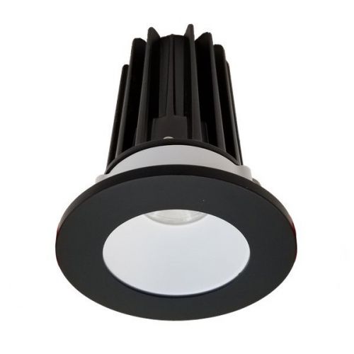 Lotus 15 Watt 2" LED Recessed Downlight - White Reflector - Black Trim - 38º - 4000K - 1,020 Lumens - 120V