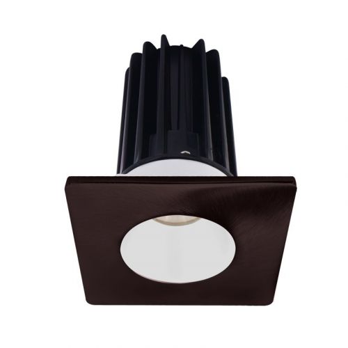 Lotus 15 Watt 2" LED Recessed Downlight - White Reflector - Square Bronze Trim - 24° - 4000K - 1,020 Lumens - 120V