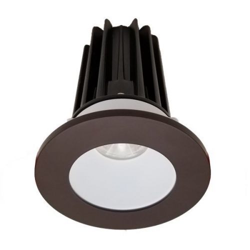 Lotus 15 Watt 2" LED Recessed Downlight - White Reflector - Bronze Trim - 24° - 4000K - 1,020 Lumens - 120V